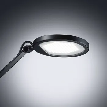 Lampička Waldmann LED stolní lampa PARA.MI FTL 102 R černá 940 - Rameno lampy - spodní délka 49,8 cm, horní délka 30,1 cm; Ø hlavy lampy 12,3 cm; délka kabelu zástrčky 300 cm LED 7 W celkem - Doprava zdarma