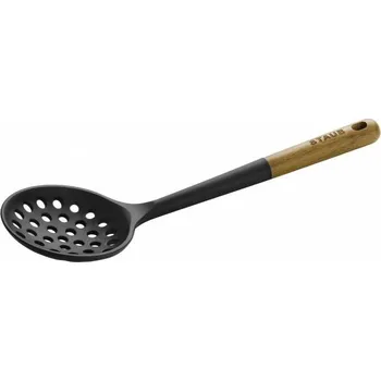Staub naběračka děrovaná silikonová, s dřevěnou rukojetí, 31 cm, 40503-100