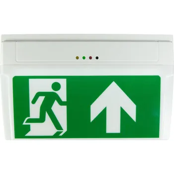 Lampička B-Safety LED nouzové osvětlení E-LUX Standard bílá RAL 9003, zelená LED 1,5 W celkem - Doprava zdarma
