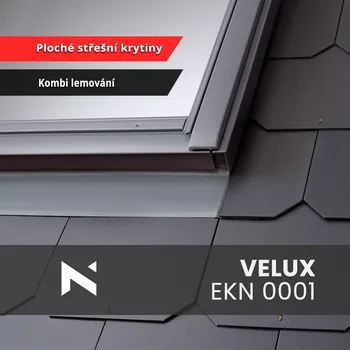 Příslušenství k oknu Velux Kombi lemování EKN 0001 MK04 78 x 98 H - šířka žlábku 160 mm