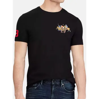 Pánské tričko Pánské černé triko Ralph Lauren - Velikost 2XL, Barva Černá 55720 710814437001