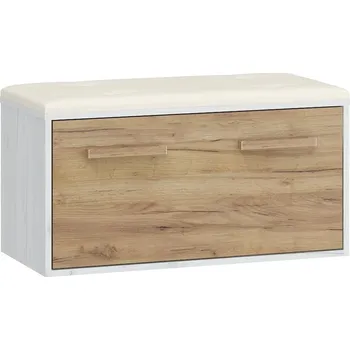 Botník Botník DORINDA, béžová ekokůže, craft bílý/craft zlatý, 5 let záruka + vyzvednutí ZDARMA