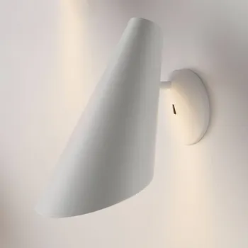 Lampička Vibia I.Cono 0720 nástěnné světlo, 28 cm, bílé - výška nástěnný držák 11 cm bílý 1 x 6 W LED - Doprava zdarma