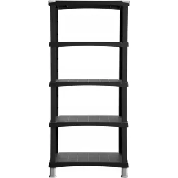 regál Koupelnový regál Bama černý 40 x 80 x 137 cm
