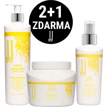 Kosmetická sada JJ Energy šampón 350 ml + maska 500 ml + sprej 150 ml kosmetická sada proti vypadávání vlasů