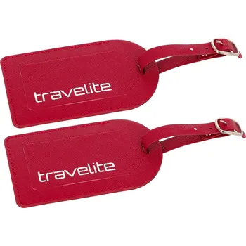 Příslušenství k zavazadlu Travelite 2pcs Luggage Tag barva: Red