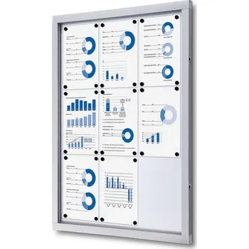 Reklamní Informační uzamykatelná vitrína typu O Formát 9xA4 (SCO9xA4)