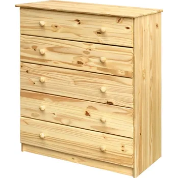 Komoda Komoda VITOSHA 5S, masiv smrk + PROVĚŘENO zákazníky + vyzvednutí ZDARMA