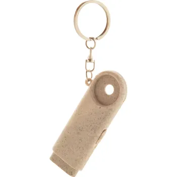 Reklamní Bopor přívěšek na klíče se žetonem, přírodní