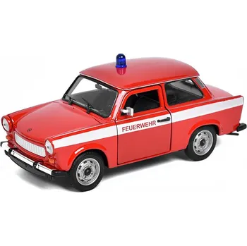 autíčko Trabant 601 Hasiči 1:24 - Welly Trabant 601 Feuerwehr - kovový model auta