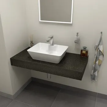 Nábytek TAILOR rockstone deska 100x50 cm, provedení límce R
