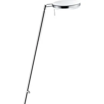 Lampička HELL Stojací lampa Omega, technologie CCT, nikl - Ø nohy 27 cm nikl matný, chrom, bílý LED 19 W celkem - Doprava zdarma