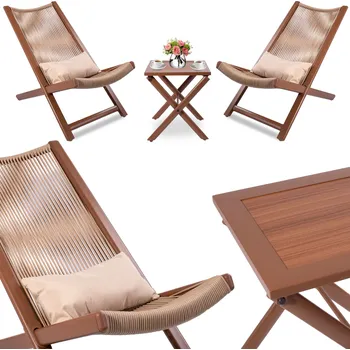 Zahradní sestava Comodo Sada terasového nábytku CHILL TOFFI s lehátky a stolem