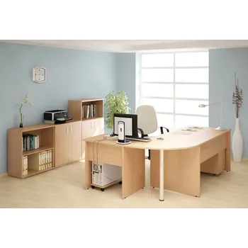 Psací stůl Kancelářský nábytek sestava Impress 6, javor