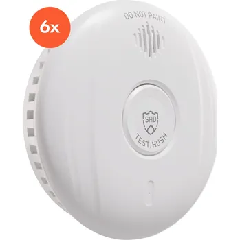 Detektor CO SHD by oneConcept SHD by oneConcept, detektor kouře DOF Pro10, plast, varovný signál 85 dB, životnost baterií 10 let, sada 6 kusů (10045449)