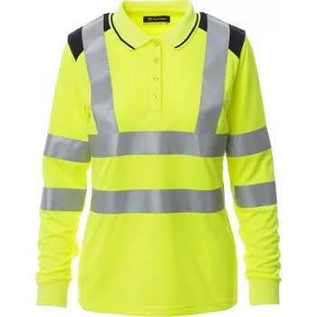 Dámské tričko Dámská pracovní reflexní polokošile GUARD+WINTER LADY, Payper Barva: ŽLUTÁ FLUO/NÁMOŘNICK, Velikost: S
