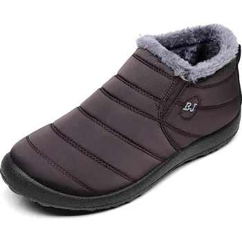 Dámská zimní obuv Kotníkové sněhule s kožíškem Barva: Hnědá, Velikost: 37