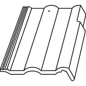 betonová krytina Bramac Classic standard taška krajní levá červenohnědá (2023)