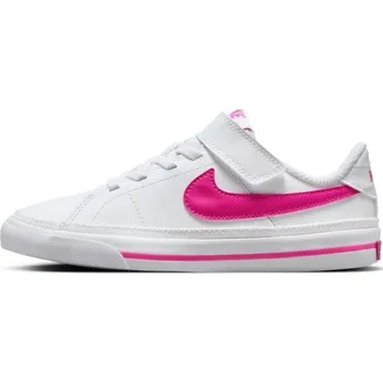 Dívčí tenisky Dětské boty Nike COURT LEGACY 13C Bílá, Růžová