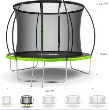 Trampolína ZIPRO JUMP PRO PREMIUM s vnitřní sítí 312 cm zahradní trampolína