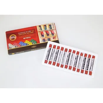 Umělecký papír KOH-I-NOOR Křídy 8500/210 prašné TOISON D'OR, červeň anglická tmavá, 12ks