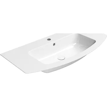 PURA umyvadlo Slim oblé 102x52 cm, bílá ExtraGlaze