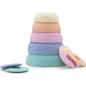 Jellystone Designs Silikonové stohovací kelímky, pastelová