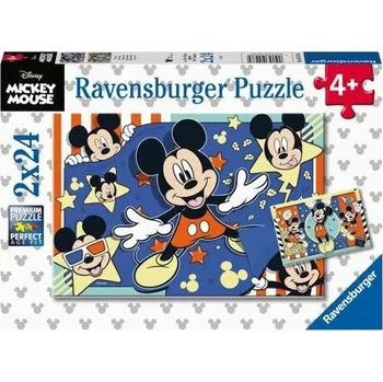 Puzzle Ravensburger Disney: Mickey Mouse 2x24 dílků