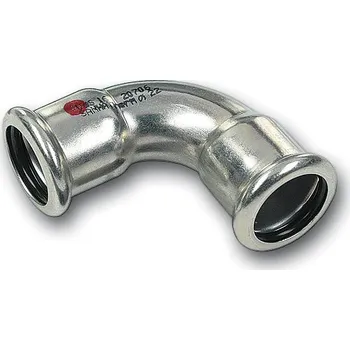 rozdělovač topení Sanha Therm 24002A oblouk lisovací uhlíková ocel 90° 42 mm FF 124002A42