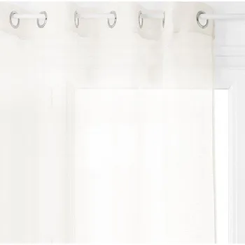 Atmosphera Okenní závěs s kovovými kroužky, bílý