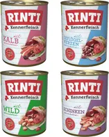 Rinti Pur Dog konzerva Multipack Ham/Venison/Poultry Hearts/Beef 12x 800 g