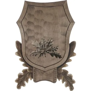 Podložka pod trofej č.105 - tónovaná + okrasné plechové krytí zbraní