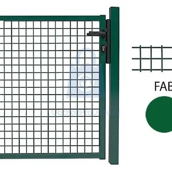 Pletivo Branka jednokřídlá, zelená, svařovaná výplň, FAB, Savan Plus 1000 x 1250 mm, zelená, balení 1 ks