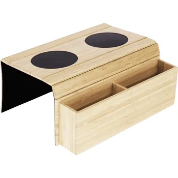 Odkládací podložka na sedačku Vise, bambus, přírodní