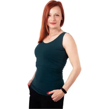 Kojicí tílko Kateřina, lahvově zelené L/XL