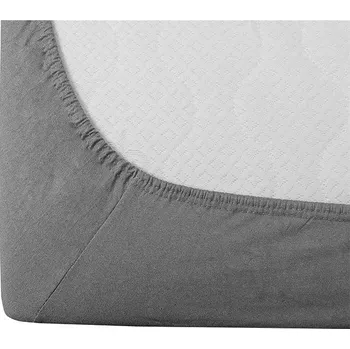 Prostěradlo TEXTILOMANIE Jersey světle šedé 180 × 200 cm