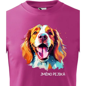 Dětské tričko Velššpringlšpaněl, Barva Purpurová, Velikost 110 cm/4 roky, Canvas Dětské tričko 2645