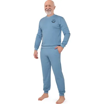 Pánské pyžamo Pánské pyžamo KONRAD 417 modrá XL