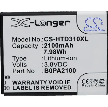Baterie pro mobilní telefon Baterie Cameron Sino CS-HTD310XL za HTC 35H00211-00M-V - neoriginální