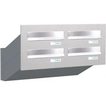 Poštovní schránka Sestava schránek pro zazdění D-04 Nerez / šedá