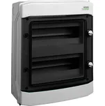 101495 Rozvodnice plastová PHS 24T, průhledné dveře, montáž na omítku, IP65, 2 řady, 2x12M, Noark