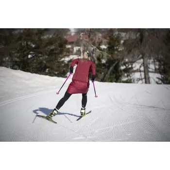 Cyklistické oblečení dámská bunda na běžky SILVINI Cortena - červená, M