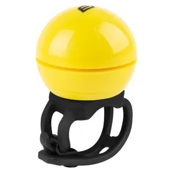 Cyklistika zvonek FORCE DIGI elektrický, žlutý - žlutá, 42 x 39 mm