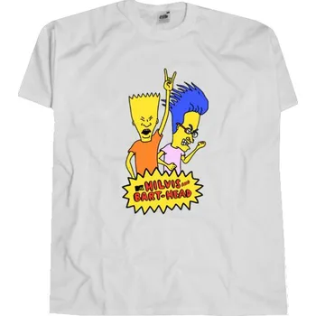 Milvis And Bart - Head tričko