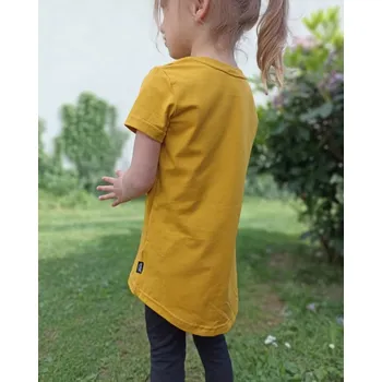 Dívčí tričko Dívčí tričko, krátký rukáv, hořčicové 104