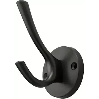 Věšák Nábytkový věšák dvojitý 105mm černý (HKZ34C)