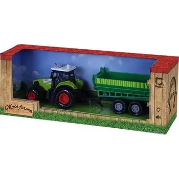 Traktor plastový se zvukem a světlem s vlečkou