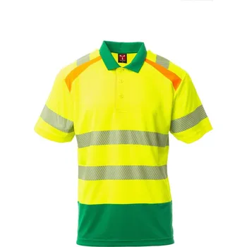 Pánská mikina Pánská pracovní reflexní polokošile LANE, Payper Barva: ŽLUTÁ FLUO/GELOVÁ ZE, Velikost: 4XL