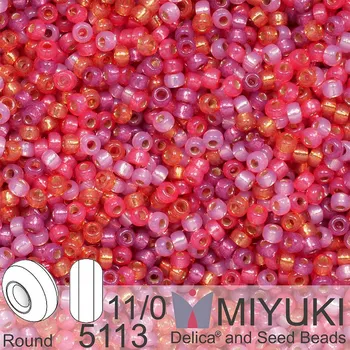 Korálek Korálky Miyuki Round 11/0. Barva Warm Heart Mix 5113 Balení 5g.