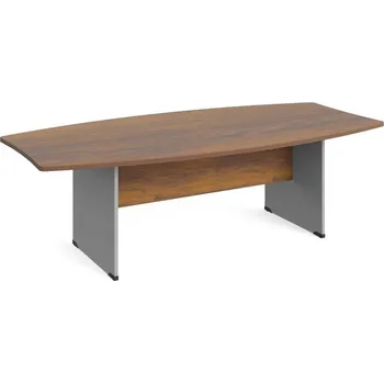 Psací stůl Jednací stůl Manager 240 x 120 cm, ořech warmia / šedá